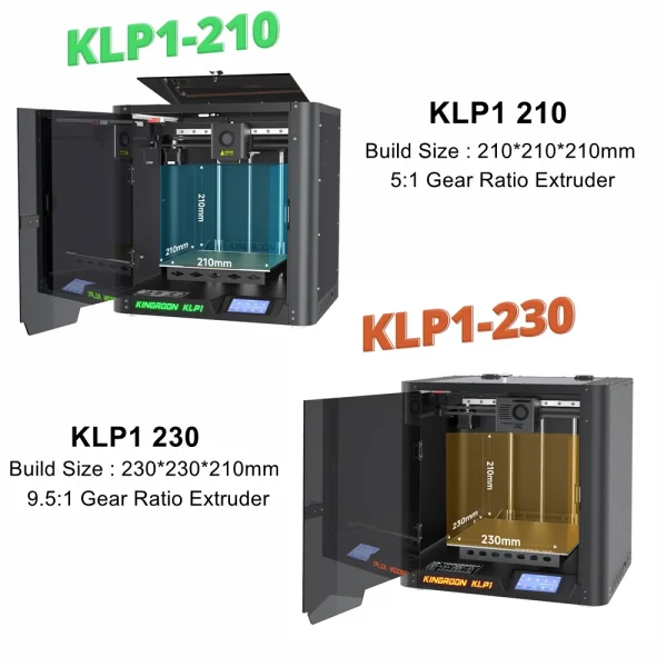 KINGROON KLP1 230 Fastest FDM 3D Printer Max 500mm/s Printing Speed CoreXY 3.5" Touch Screen Dual Gear Extruder 3dprinter - Image 6