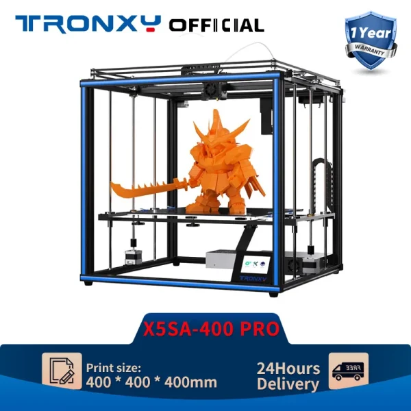 Tronxy X5SA 400 Pro 3D Printer – Large Build Size DIY Kit with Fast and Precise Printing