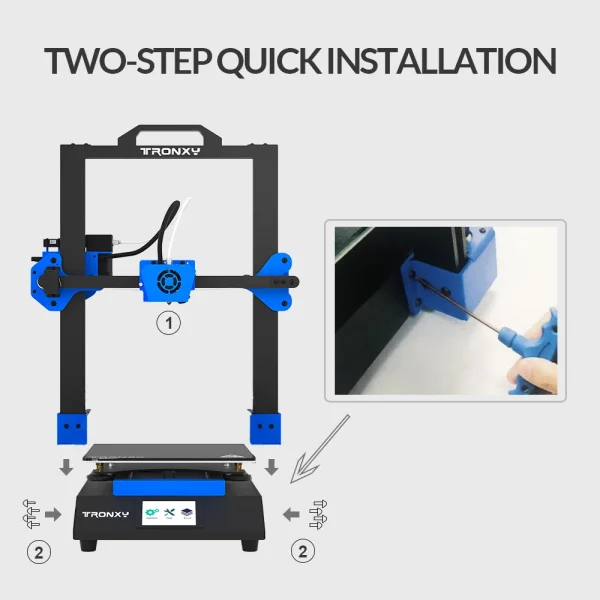 Tronxy XY-3 SE 3-in-1 3D Printer – High Precision with Dual Extruder, Laser Engraving, Ultra Silent Mainboard - Image 2